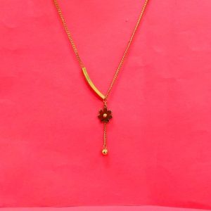 Floral drop pendent chain